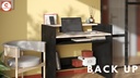 BUREAU BACK UP NOIR ST/CH BRO