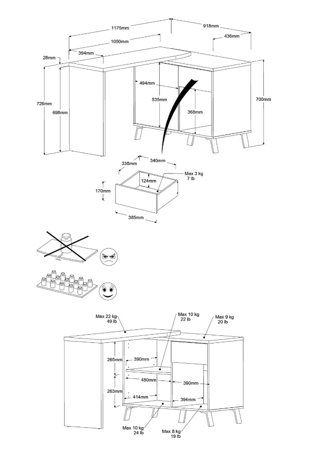 BUREAU LAGOON  CH DU JAPON/GRIS