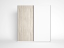 ARMOIRE SAHARA 2 PORTES COULISSANTS SAHARA/BLANC M