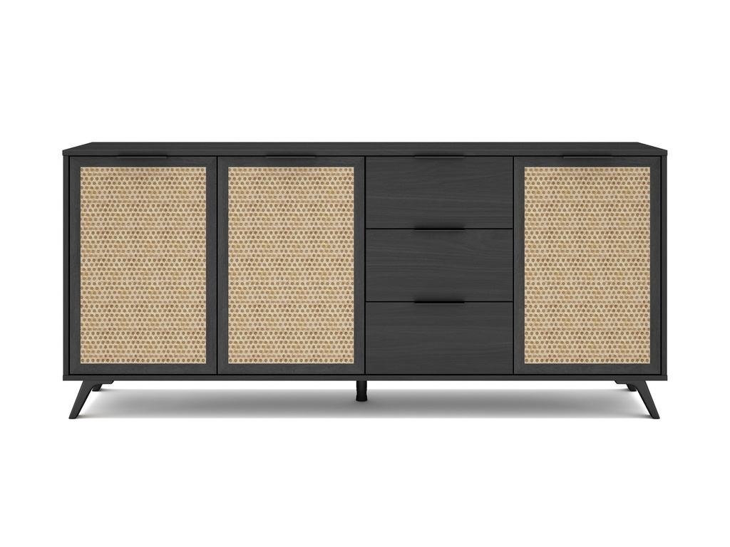 BUFFET ACACIA 3P3T 180CM BOCAMINA/SERI. TEXTURE