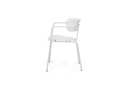 CHAISE FOX BLANC/PIED BLANC 4P/C