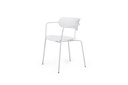 CHAISE FOX BLANC/PIED BLANC 4P/C