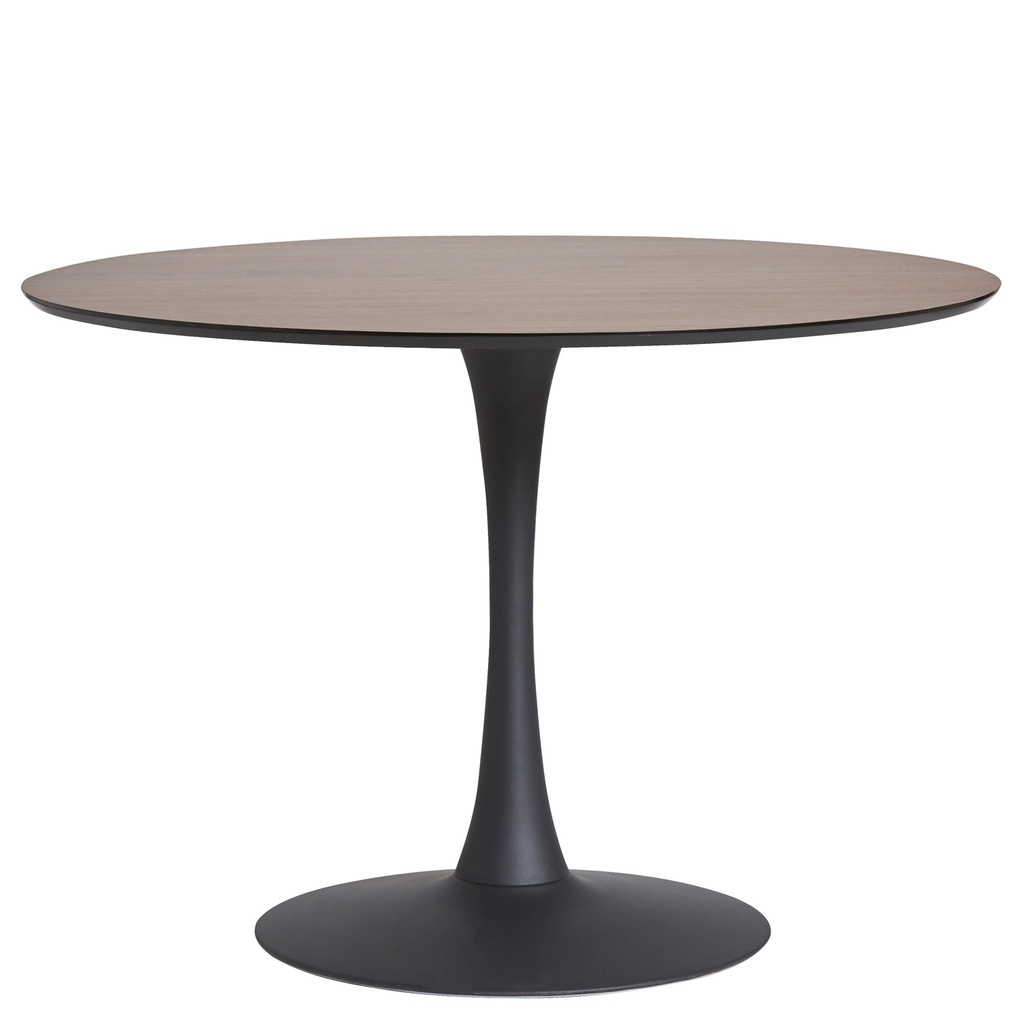 TABLE RONDE ODA 110CM NOIR/NOYER