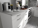 EKO BLANC MEUBLE BAS B40 1T1P L.40 H.86 P.60 cm