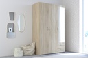 ARMOIRE DE RANGEMENT DAILY2 - 3PORTES + 2TIROIRS CHENE SONOMA  L120 x H185 x P51