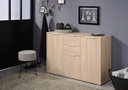 ENFILADE AXEL CHENE BROOKLYN 3PTES + 2TIR : L120 x H82 x P40