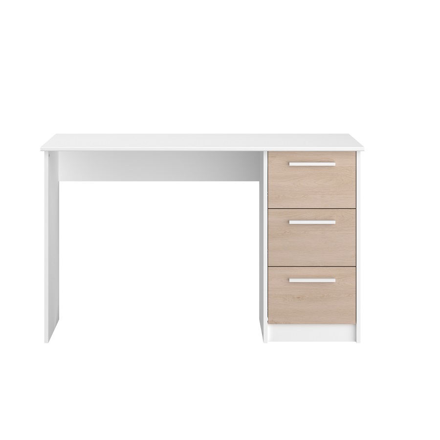 BUREAU INFINITY BLANC CH BR : L121 x H74 x P55