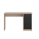 BUREAU INFINITY CH BRO BLK : L121 x H74 x P55