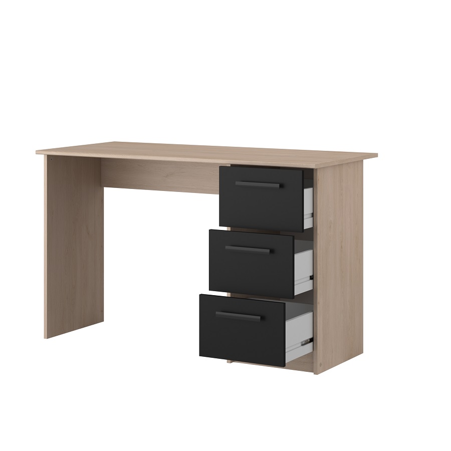 BUREAU INFINITY CH BRO BLK : L121 x H74 x P55