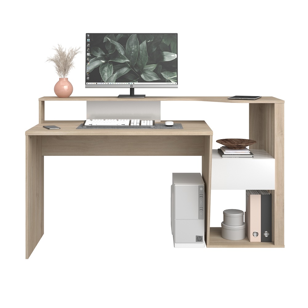 BUREAU PALOMA CH DU JAPON/ BLANC : L157 x H92 x P60