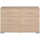 COMMODE EKKO 6TIROIRS CH.BROOKLYN L121 x H81 x P41