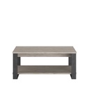 TABLE BASSE JULES CH.PORTOFINO GRIS/ STEAM BLACK : L:110 cm - H.:46.5 cm - P.66 cm