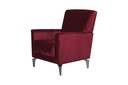 TILA FAUTEUIL MAYA BURGUNDY L:80 / W:85 / H:95