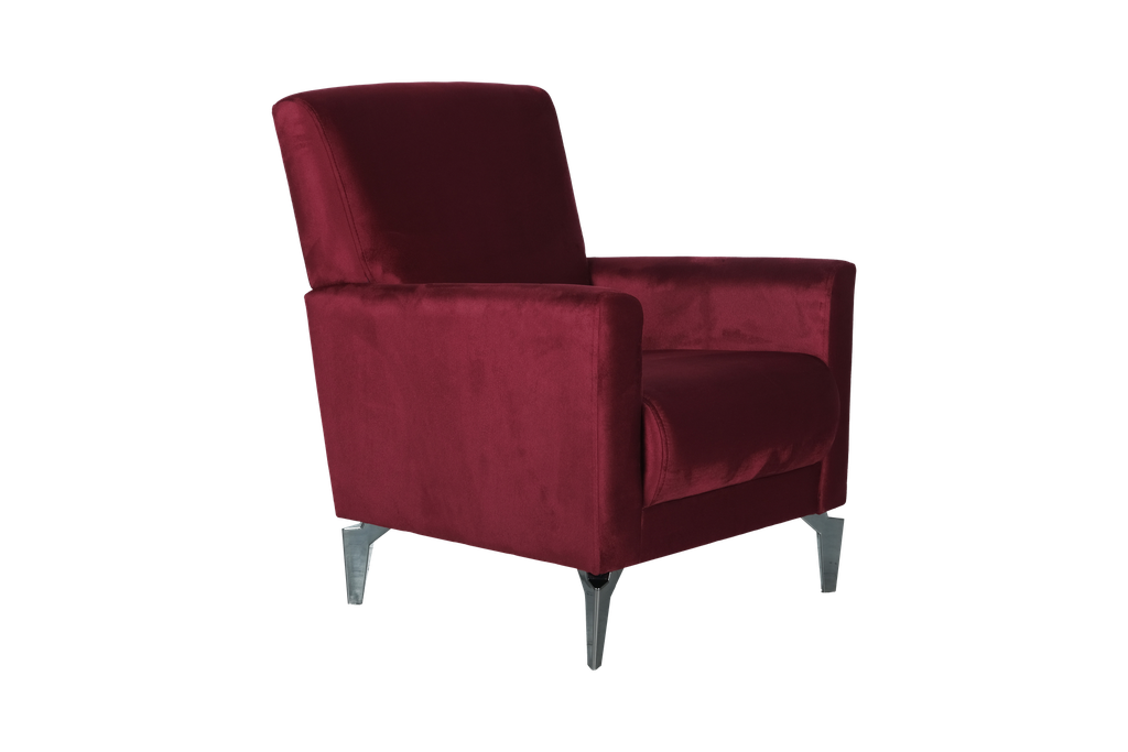 TILA FAUTEUIL MAYA BURGUNDY L:80 / W:85 / H:95