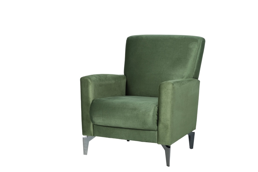 TILA FAUTEUIL SAGE VERT L:80 / W:85 / H:95