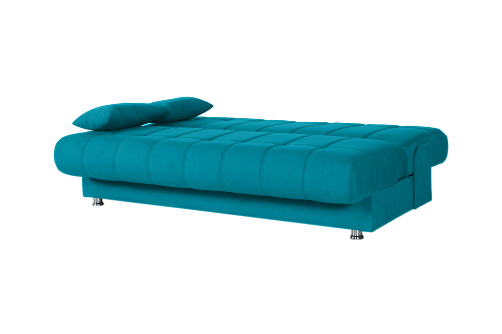 CARLO BANQUETTE CLIC CLAC CONFORT 3PLACES TURQUOISE L:195 / W:95 / H:98