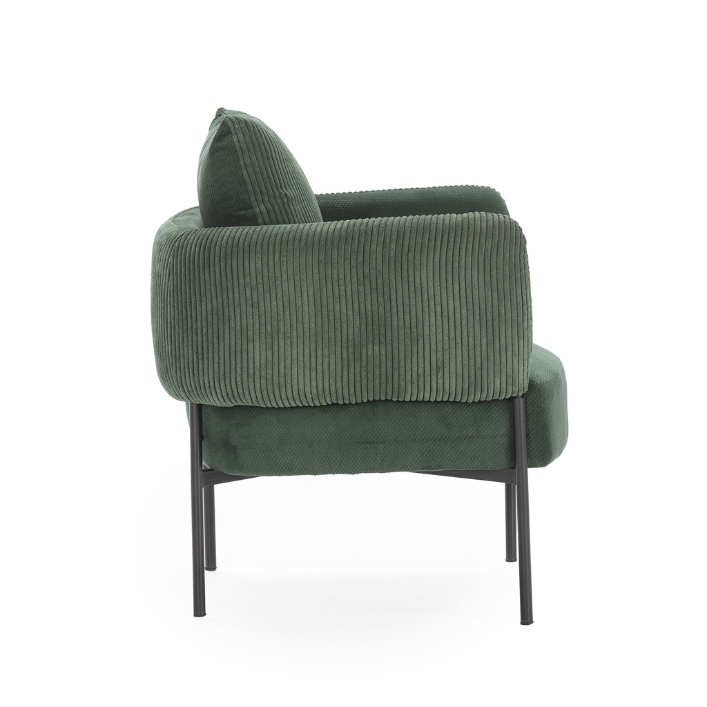 17812 FAUTEUIL ARUNI TISSU VERT 78X75X48/73