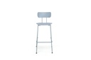 TABOURET FOX BLEU  43X55X79/108  POLYPROPYLENE ET PIEDS BLEU ENN METAL