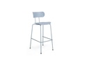 TABOURET FOX BLEU  43X55X79/108  POLYPROPYLENE ET PIEDS BLEU ENN METAL