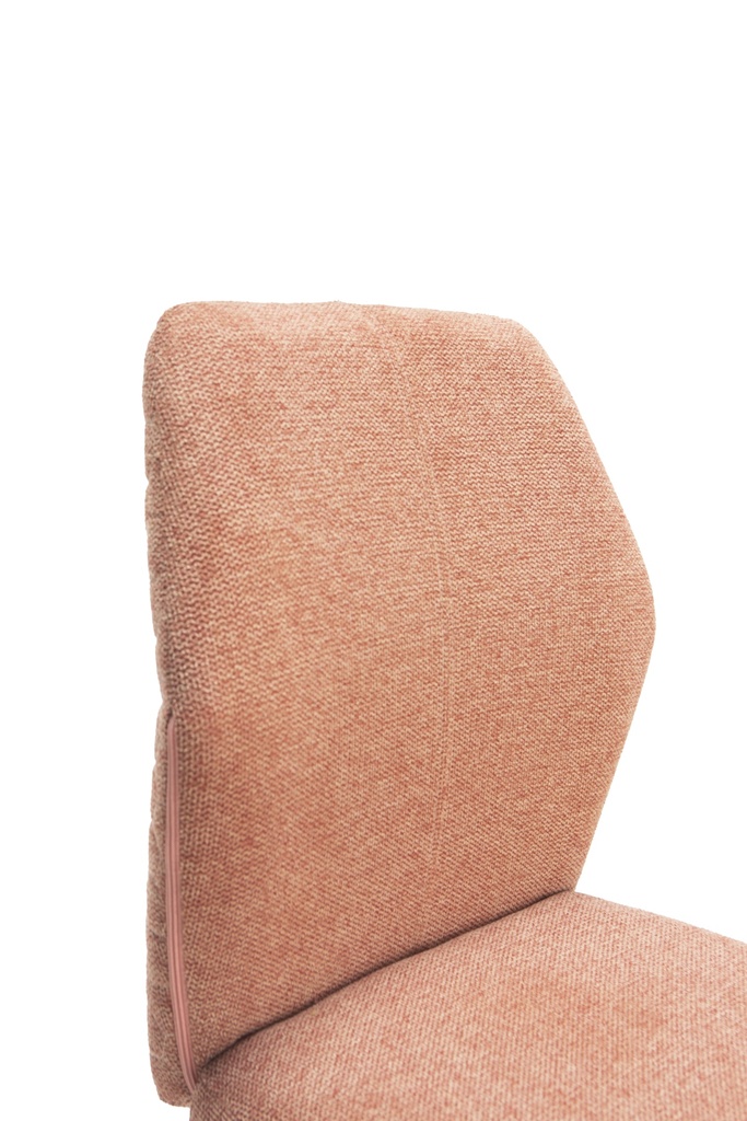 TABOURET BEI 65CM TISSU CORAL 43X53X65/97