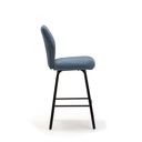 TABOURET BEI 65CM TISSU BLEU 43X53X65/97