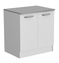 EKO BLANC MEUBLE BAS B80 2PORTES L.80 H.86 P.60 cm