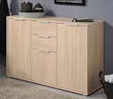 ENFILADE AXEL CHENE BROOKLYN 3PTES + 2TIR : L120 x H82 x P40