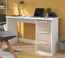 BUREAU INFINITY BLANC CH BR : L121 x H74 x P55