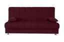 TILA CANAPE CONVERTILBE 2 PLACES MAYA BURGUNDY L:178 / W:86/ H:84