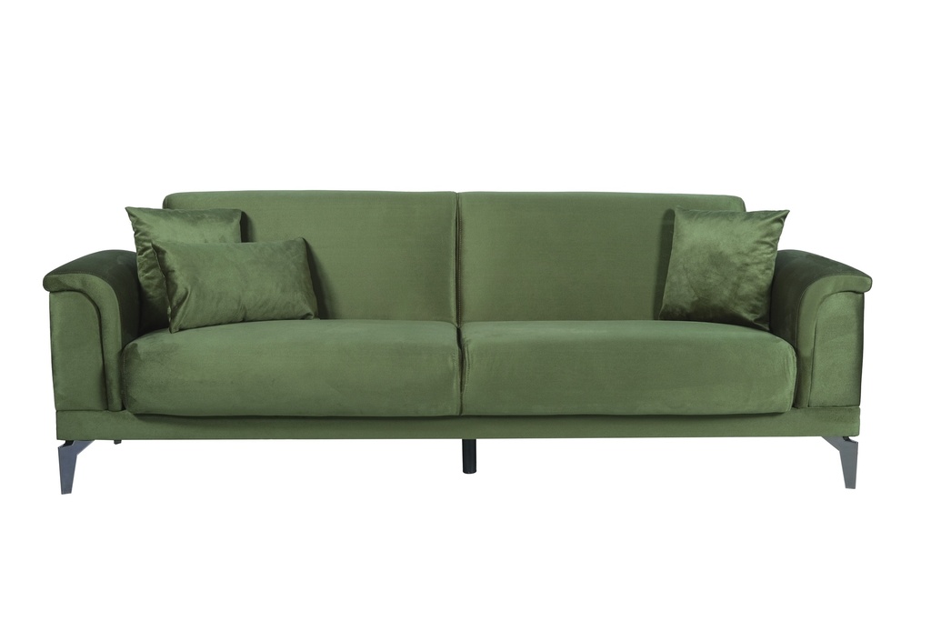 TILA CANAPE CONVERTILBE 3 PLACES SAGE VERT L:240 / W:86 / H:84