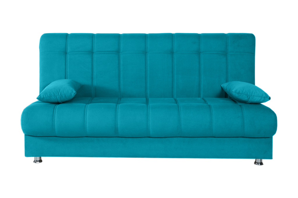 CARLO BANQUETTE CLIC CLAC CONFORT 3PLACES TURQUOISE L:195 / W:95 / H:98