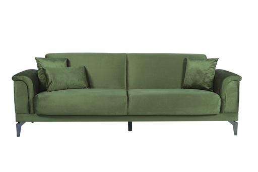 [ TILA 3STR SAGE] TILA CANAPE CONVERTILBE 3 PLACES SAGE VERT L:240 / W:86 / H:84