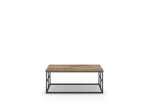 [16365] TABLE BASSE LAILA KEMECE/NOIR METAL 100X60X40